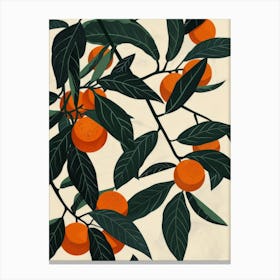 Oranges On A Branch 5 Canvas Print