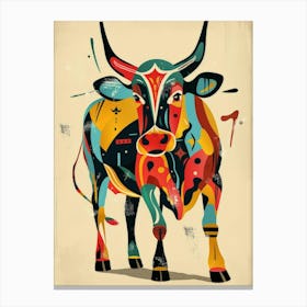 Bull Art Canvas Print