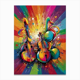 Music Instruments Canvas Print