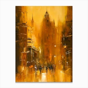 City At Night Canvas Print