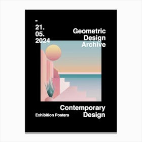 Geometric Design Archive Poster 38 Canvas Print