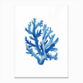 Blue Coral Beach House Canvas Print