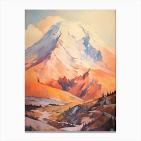 Mount Shasta Usa 2 Mountain Painting Canvas Print
