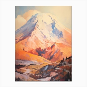 Mount Shasta Usa 2 Mountain Painting Canvas Print