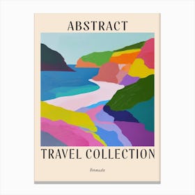Abstract Travel Collection Poster Bermuda 1 Canvas Print