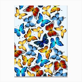 Colorful Collection Of Butterflies Canvas Print