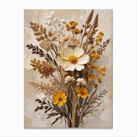 Fleurs Sechees, Dried Flowers Exhibition Poster 23 Art Print (11) Canvas Print