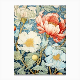 William Morris Peonies Canvas Print