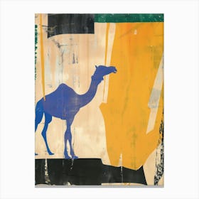 Camel 2 Cut Out Collage Canvas Print