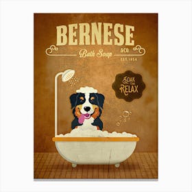 Bernese Mountain Dog Pet Canvas Print