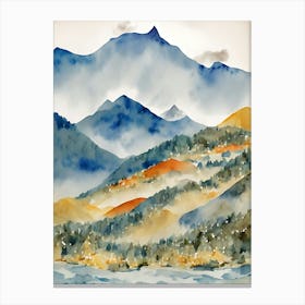 Mountains In The Sky Canvas Print
