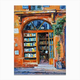 Lyon Book Nook Bookshop 4 Canvas Print