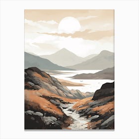 West Highland Coast Path Scotland 3 Hiking Trail Landscape Canvas Print