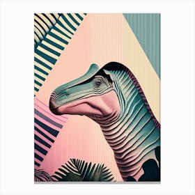 Trachodon Pastel Dinosaur Canvas Print