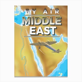 By Air Middle East Canvas Print