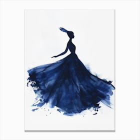 Blue Dress 1 Canvas Print