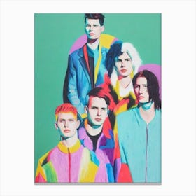 Foster The People Colourful Illustration Canvas Print