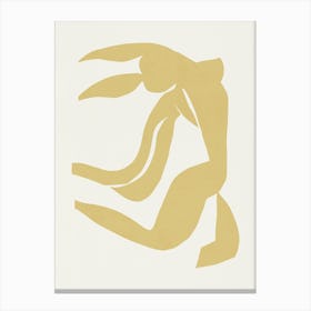 Inspired by Matisse - Yellow Nude 01 Canvas Print