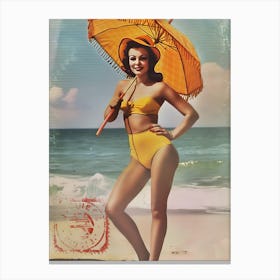 Vintage Bikini Canvas Print