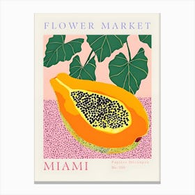 Miami Flower Market Canvas Print