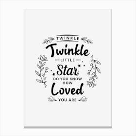 Twinkle Twinkle Little Star Canvas Print