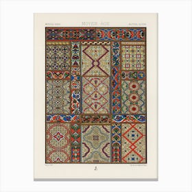 Middle Ages Pattern, Albert Racine (10) Canvas Print