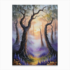 Forest At Sunrise Canvas Print