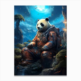 Panda Bear In Space 1 Canvas Print
