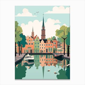 Netherlands 3 Travel Illustration Canvas Print