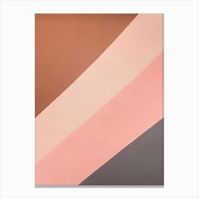 Pink, Beige, And Brown Canvas Print