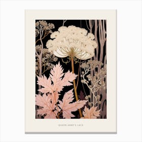 Flower Illustration Queen Annes Lace 7 Poster Canvas Print