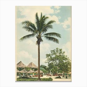 Negril Beach Jamaica Vintage Canvas Print