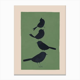 Bird Stack I Canvas Print