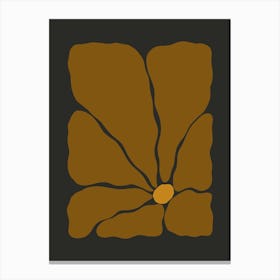 Autumn Flower 02 - Cinnamon Canvas Print