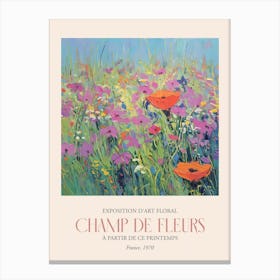 Champ De Fleurs, Floral Art Exhibition 08 Canvas Print