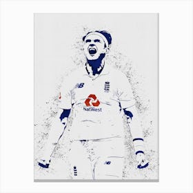 Stuart Broad Painting Canvas Print