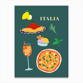 Italian Cuisine Canvas Print