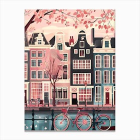 Amsterdam City In Spring Canvas Print