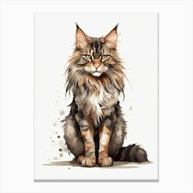 Maine Coon Cat Canvas Print