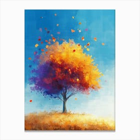 Colorful Autumn Forest Canvas Print