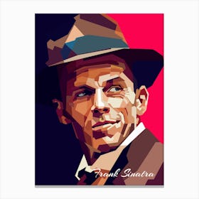 Frank Sinatra Retro Oldies Pop Singer Canvas Print