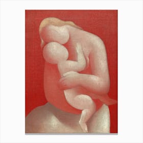 Mother (Pink Madonna) (1933), Mikuláš Galanda Canvas Print