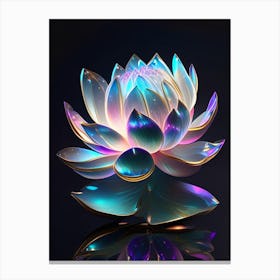 Giant Lotus Holographic 6 Canvas Print