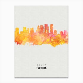 Tampa Florida City watercolor Canvas Print