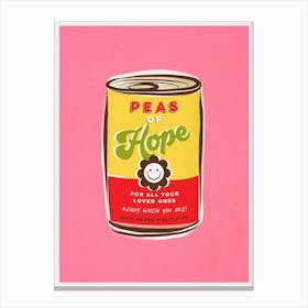 Pop Art Smiley ‘CAN DO’ art - HOPE Positive words Canvas Print