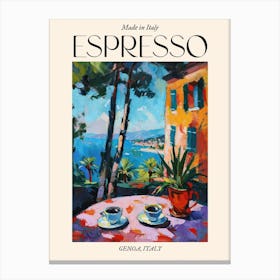 Genoa Espresso Made In Italy 4 Poster Canvas Print