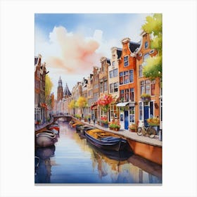 Amsterdam Canal 1 Canvas Print