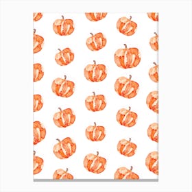 Halloween Pumpkin Pattern Canvas Print