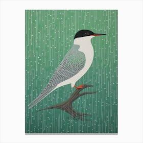 Ohara Koson Inspired Bird Painting Common Tern 3 Canvas Print