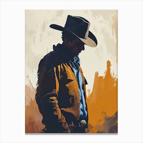 The Cowboy’s Pursuit 1 Canvas Print